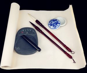 File:Four treasures of the study (chinese calligraphy set to the  uninitiated), Gurgaon, near Delhi.jpg - Wikipedia