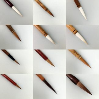 5 Styles Chinese Calligraphy Brush Pen Goat Hair Bamboo Shaft Paint Brush  Art Stationary Oil Painting Brush Drop Shipping