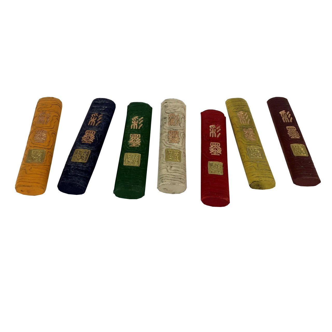 Chinese Calligraphy Ink Sticks, 7 Colors